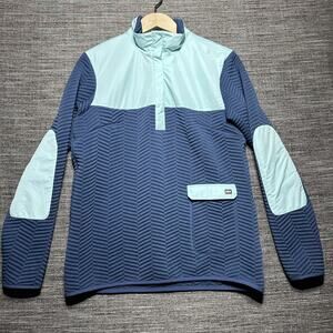Helly Hansen Lilo Sweater Women's Large Blue Quilted Pullover Waterproof Hiking